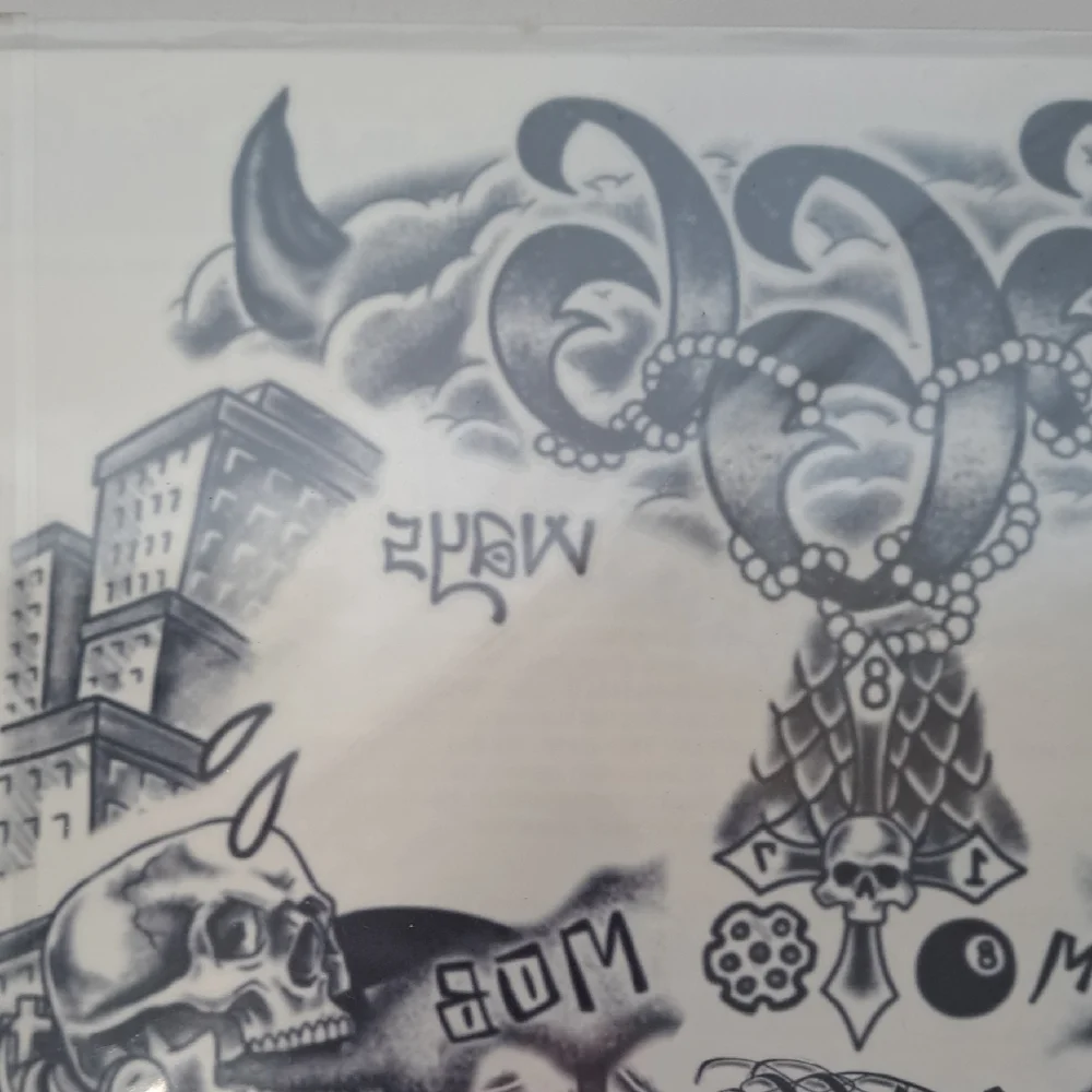 Hoodlum Face Tattoos - Black